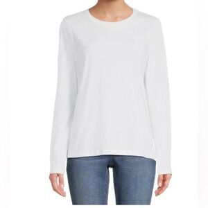 Two / Time and Tru Women's white Long Sleeve T-Shirt